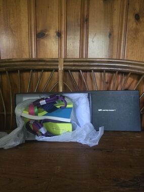 NWT United Nude Colorblock Strap Sandals - Neon Yellow, Blue, Purple
